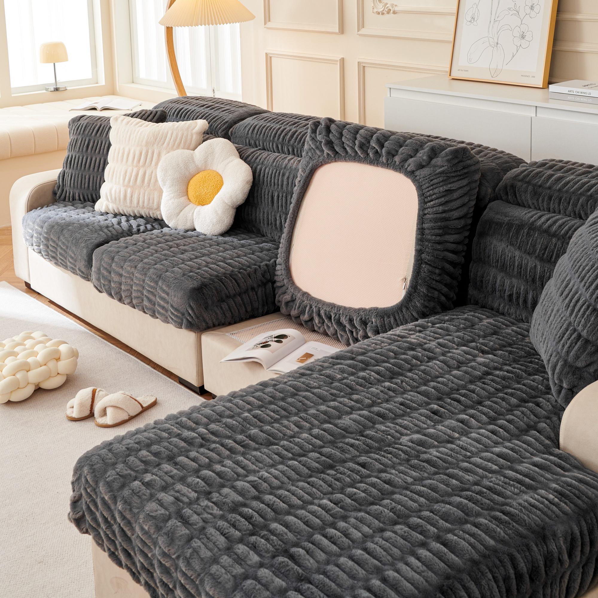 

Чехлы на подушки дивана Индивидуальные Большие Эластичные Искусственный Мех Чехлы на Подушки Дивана, Чехлы на Сиденья Дивана Чехлы на Диван Headrest Cover