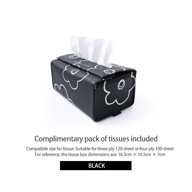 For BMW G20 F10 E46 E90 E60 F30 E39 F20 E87 G30 E30 G01 Microfiber Leather Tissue Box Bag Napkin Holder Car Interior Accessiores Black Tissue Box