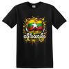 Myanmar Flag T Shirt W/ Color Splash Paint Drips Patriotic Graphic Tee Gift