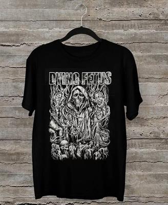 Dying Fetus Band Men's Old School T Shirt Full Size S-4XL