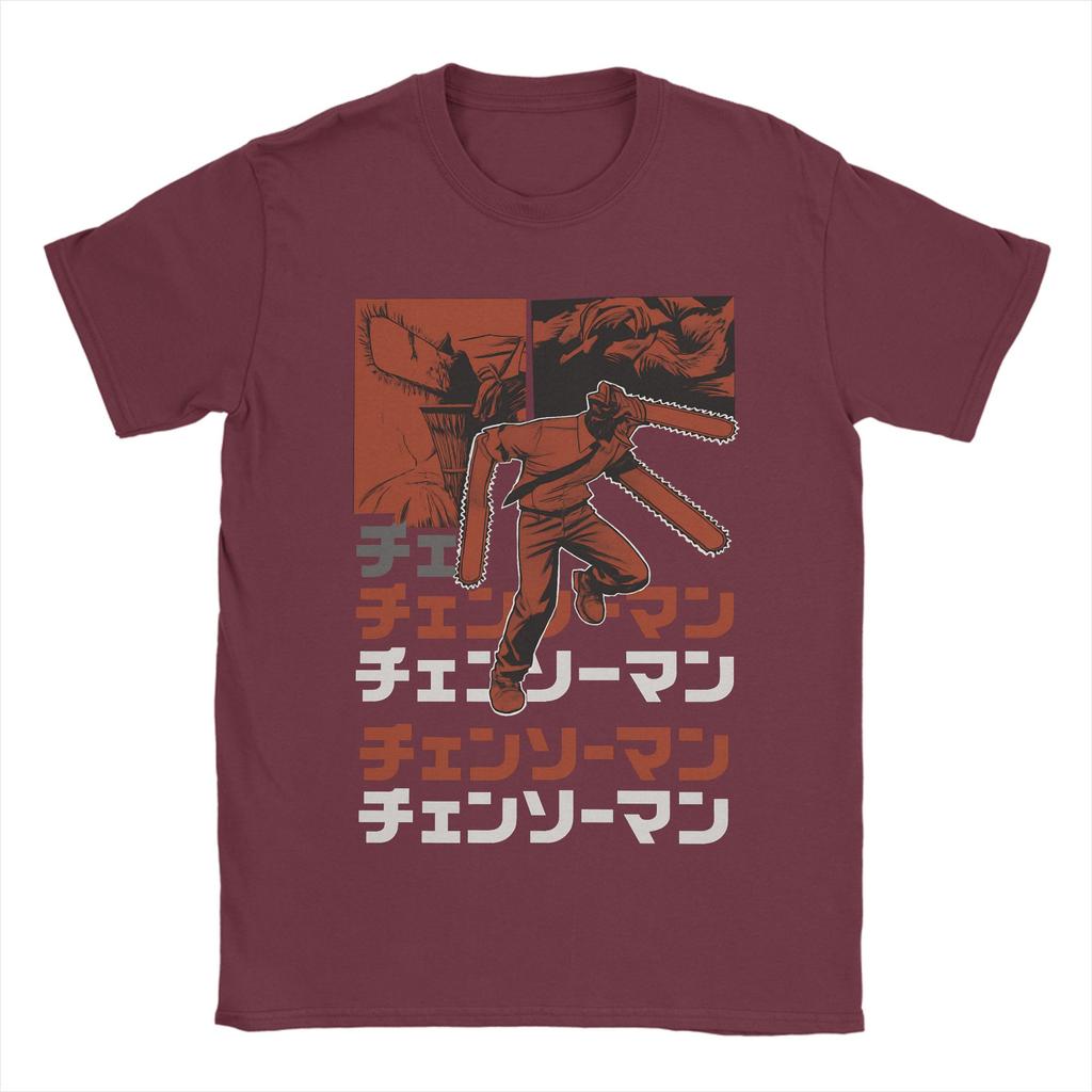 Anime Chainsaw Man T-shirt Kobeni Manga Denji Power Reze Hipster T-shirts Kortärmade Vintage Toppar Sommar Bomull Rundhalsad Kläder