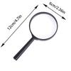 Handheld reading magnifying glass for elderly and children, magnifying glass with plastic handle