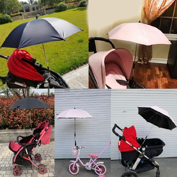 Protective Umbrella Baby Strollers Sun Blocker Flexible Angles for Strollers, Sun Safe Fabric Effortlessly Attachment
