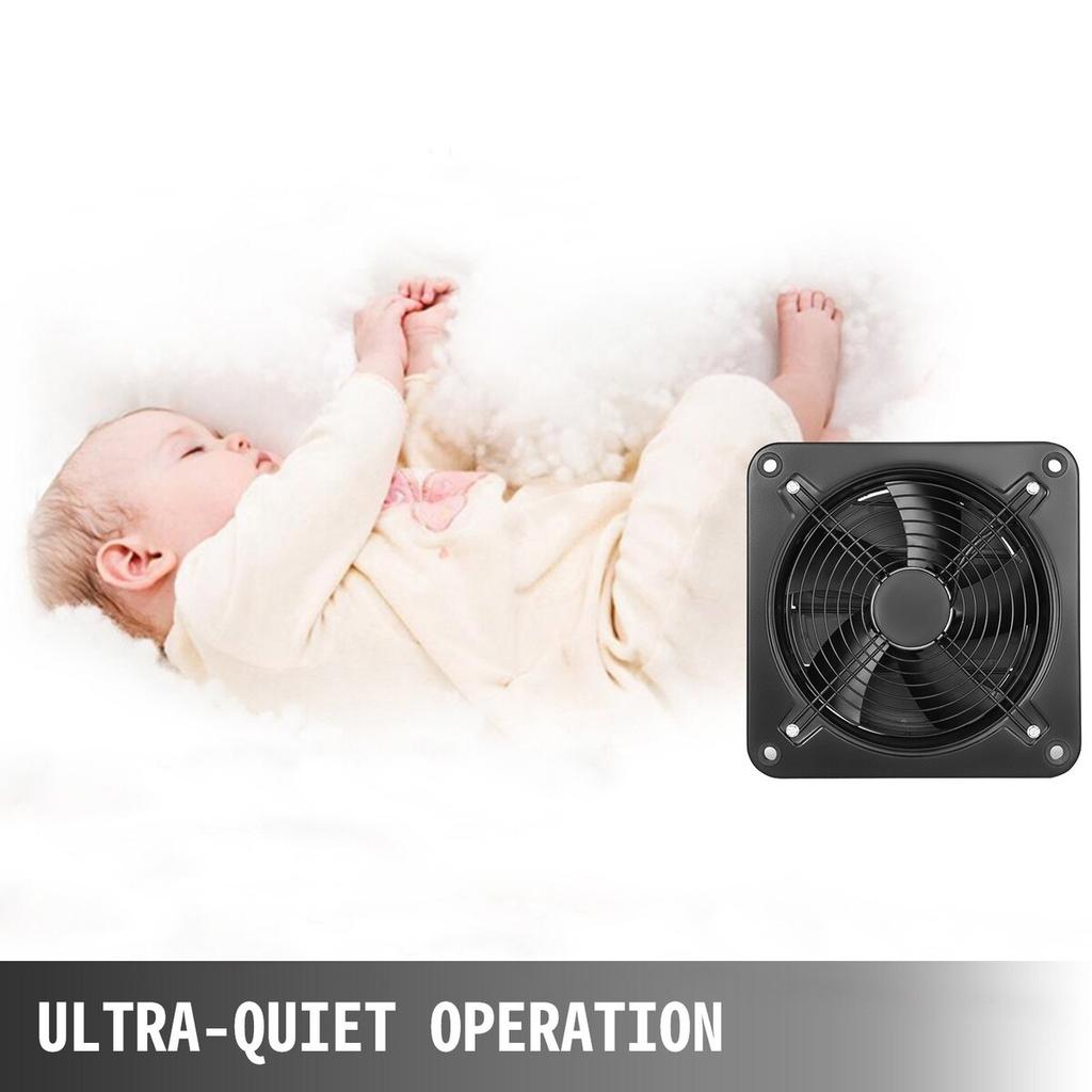 12 Inch Industrial Ventilation Extractor Metal Axial Exhaust 300MM Air Puller Fan (300MM/12 Inch)