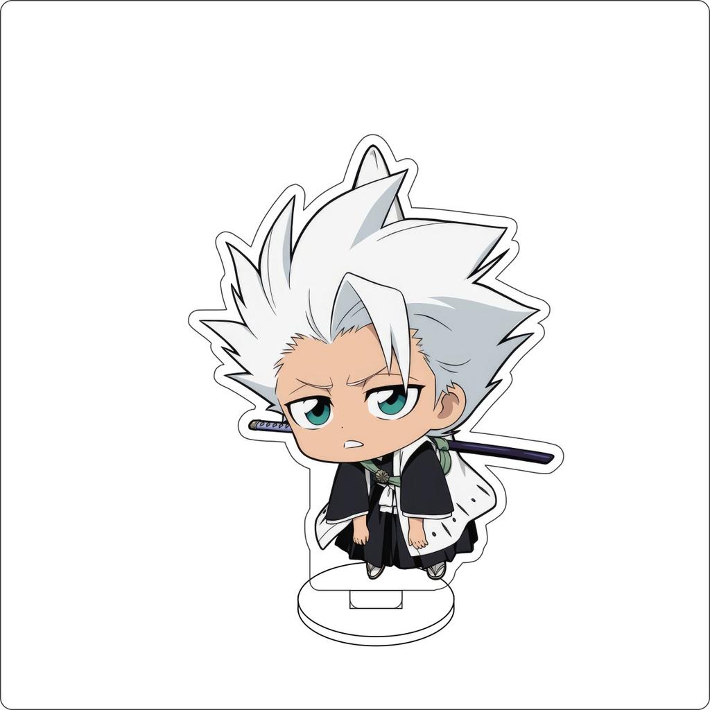 10CM Anime BLEACH Figure Stand Model Grimmjow Jaegerjaques/Urahara Kisuke/Kurosaki Ichigo Cute Desk Decor Standing Sign Gifts