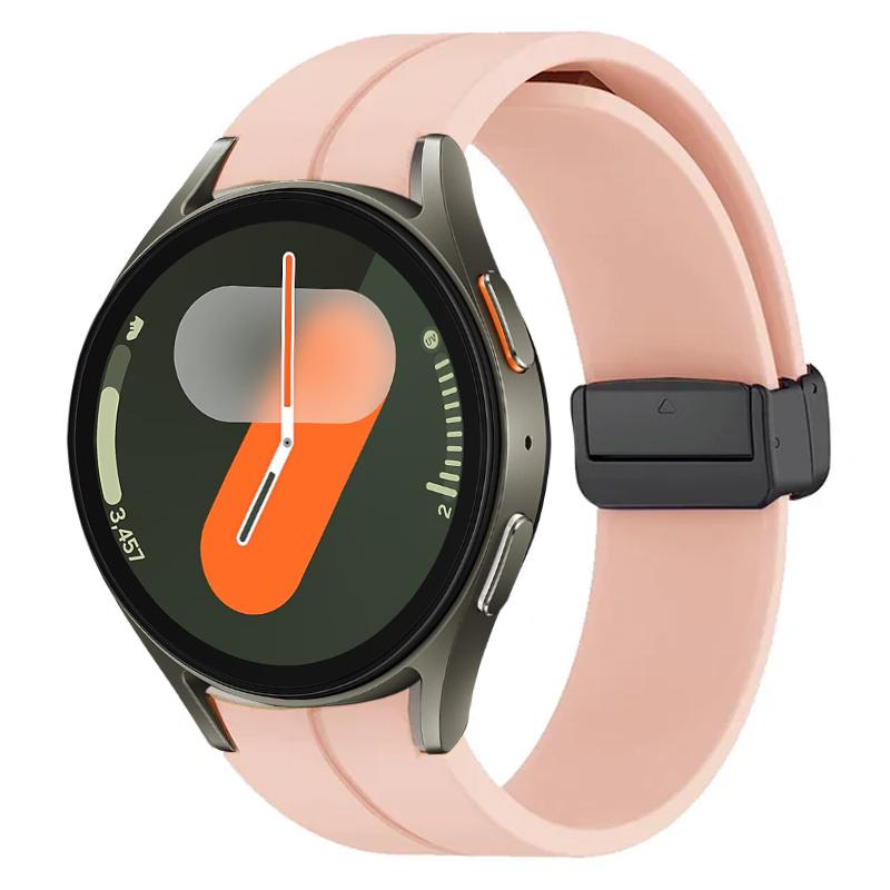 Silicone Band for Samsung Galaxy Watch 7 FE 40mm 44mm Strap Smartwatchh Magnetic Buckle Wrist Bracelet Galaxy Watch7 Watchband