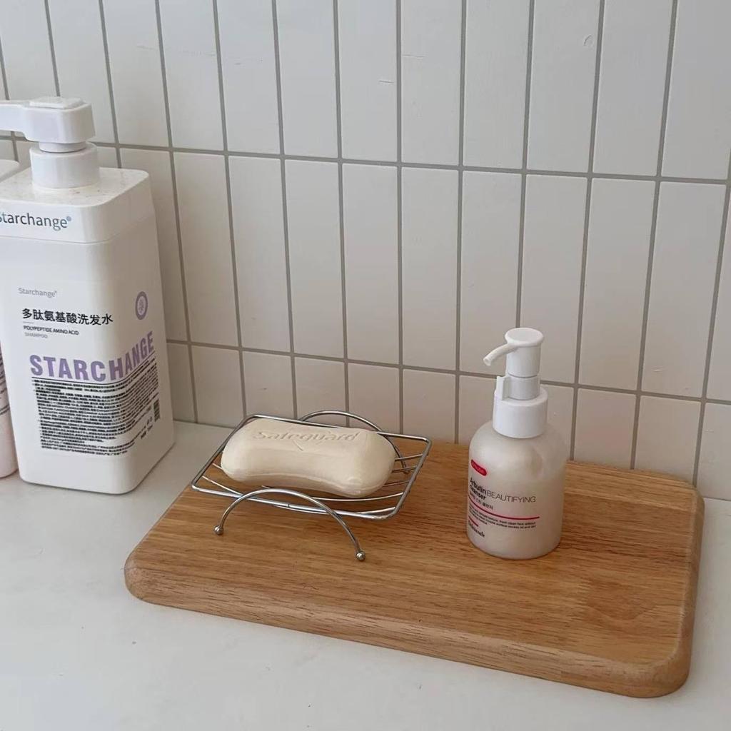 Mýdlenka s přísavkou Bez vrtání Nástěnný odtokový stojan Držák na mýdlo do koupelny Organizér s nerezovou mřížkou Pro domácí koupelnu