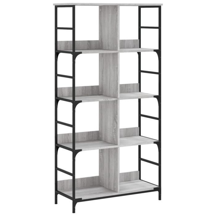 VidaXL Bibliothèque sonoma gris 78,5x33x153 cm bois d'ingénierie 835257