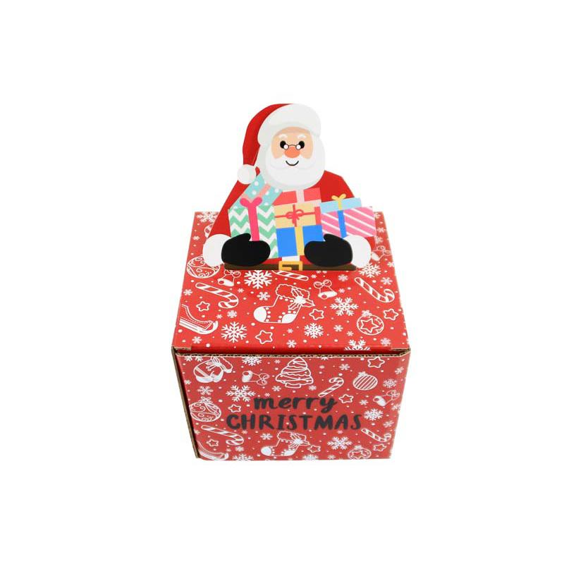 1PC Festive Layered Candy Box with Wrapping Paper Paper  Box 13.5x13x11cm