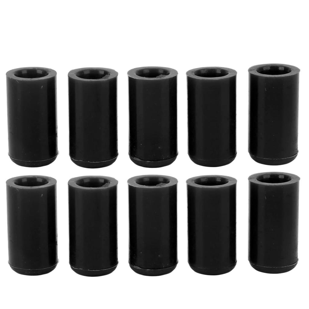 10 Pcs 10mm Automotive Vacuum Hose Cap Silicone Waterproof Ozone Resistant Flexible Intake Vacuum Hose End Plug Black