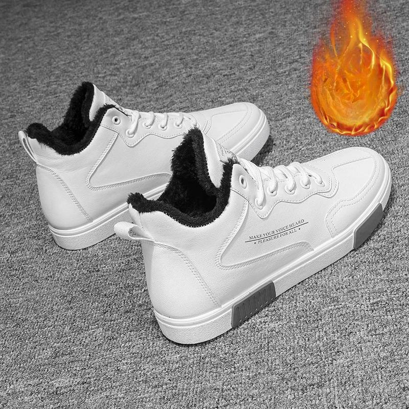 Mode Herren Sneaker Herbst Winter Neu Student Sport Skateboard Schuhe Herren Dicke Sohle Rutschfest Bequem Schnürschuh Outdoor Arbeitsschuh