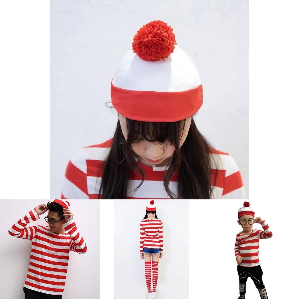 Wo ist Walter? Cosplay-Outfit für Erwachsene und Kinder aus atmungsaktivem Material für Partys