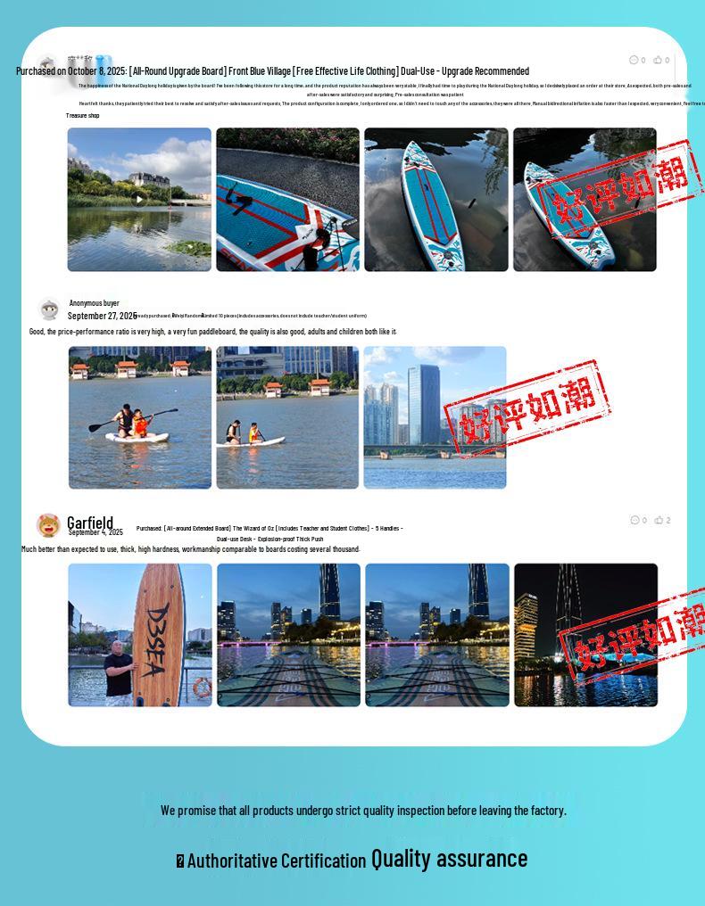 Inflatable Stand-Up Paddleboard - Professional Surfboard and Kayak Board for Beginners