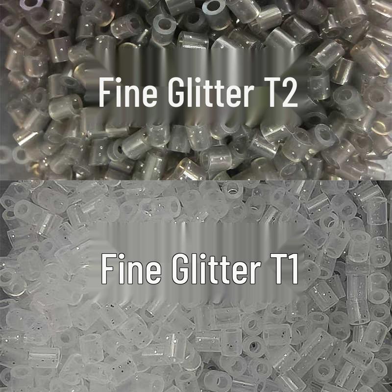 High-Quality Glitter Perler Beads Refill Pack - Creative DIY Educational Toy for Kids