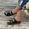 Slippers for Women Versatile Thick Sole Solid Color Casual Sandals for Women