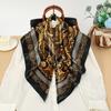 Silk Shawl Square Scarf For Women Print Headband Foulard Satin Hijab Hair Bands Neckerchief Female Head Wraps Bandana