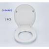 Home Universal Toilet Seat Lid Non-Electric Bidet Toilet Seat Cover Soft Closing Dual Nozzle Manual Control Bidet Seat