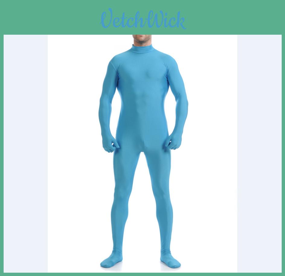 Premium Quality Lycra Spandex Party Costume Catsuit Unitard Without Hood Hands