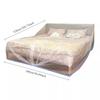 1 Pc Transparent PE Furniture Dust Cover - Elastic Drawstring Waterproof Full-Enclosure Disposable Cover