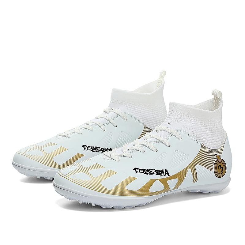 Profesjonalne męskie buty piłkarskie do futsalu, modne fioletowe dziecięce buty piłkarskie, wysokiej jakości buty sportowe do piłki nożnej na świeżym powietrzu dla mężczyzn