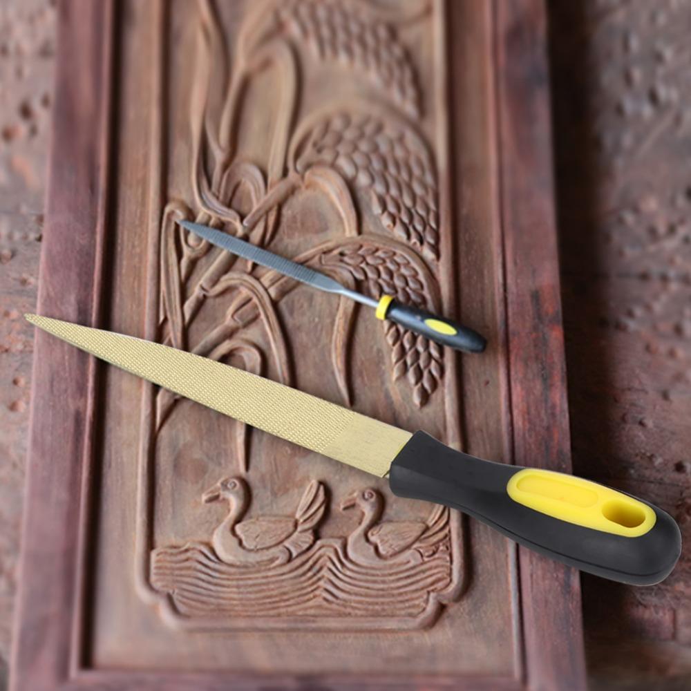 Compact Hand Rasp Tool Tapered Woodworking File Durable Half Round Rasp