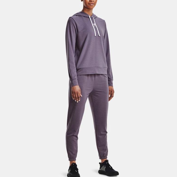 Under Armour Rival Terry Hoodie Women hoodies Purple 1369855-530
