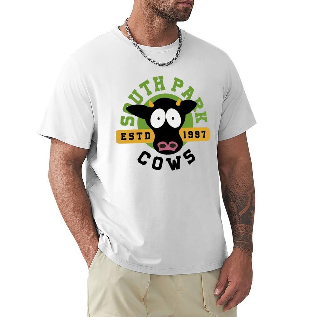 Southpark Cows TShirt Graphic T Shirts Plus Sizes Korean Fashion Shirts Men Graphic