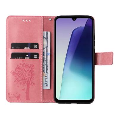 For Xiaomi Poco C75 4G/Redmi 14R 5G/14C 4G Phone Case with Stand Cat Tree Pattern Leather Wallet Mobile Cover
