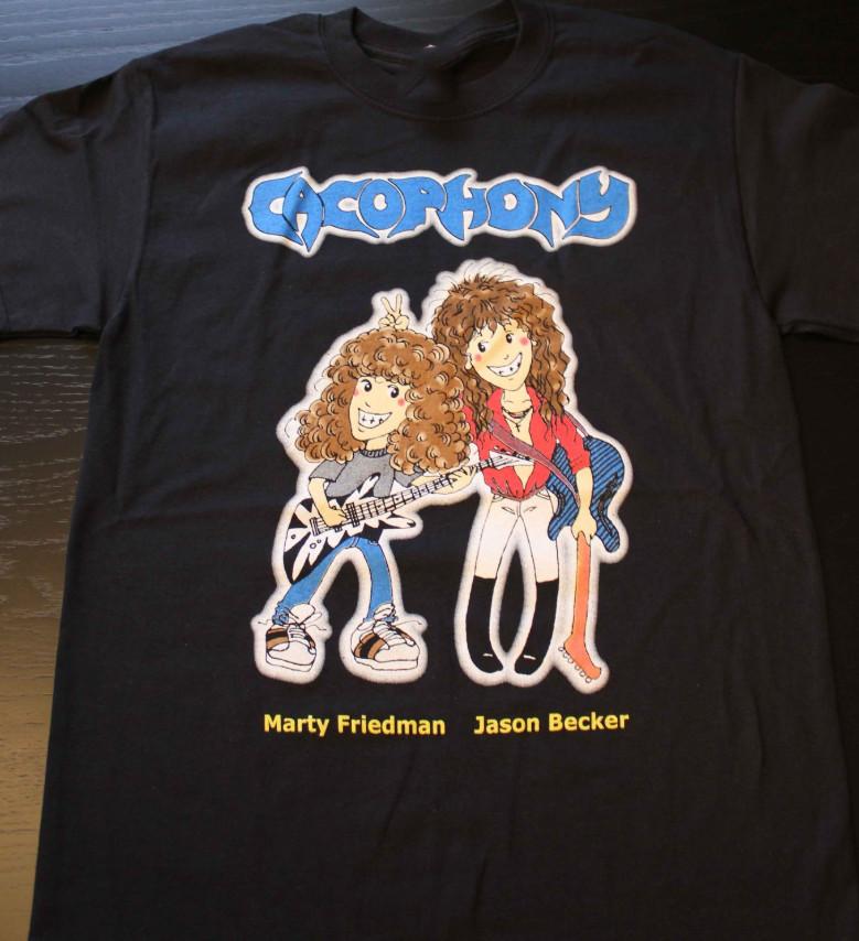 Jason Becker Marty Friedman CACOPHONY Music Cotton T-Shirt RS193 XXXXL