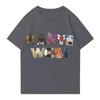 Kanye West Album Logo Collage Vintage Hip Hop T-Shirt Rap Oversized Black Unisex Women And Men T-shirts