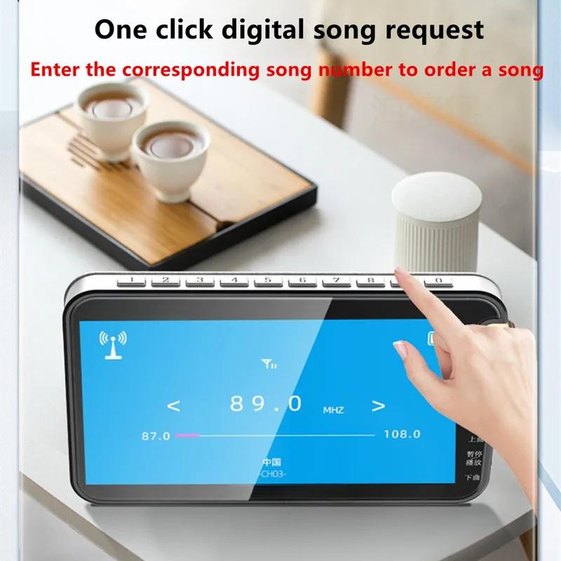 Bærbar videospiller MP4-spiller FM-radio høyttaler TF-kort USB-avspilling E-boklyd MP3-lyd 7-tommers HD 1080P Kinomusikk USB