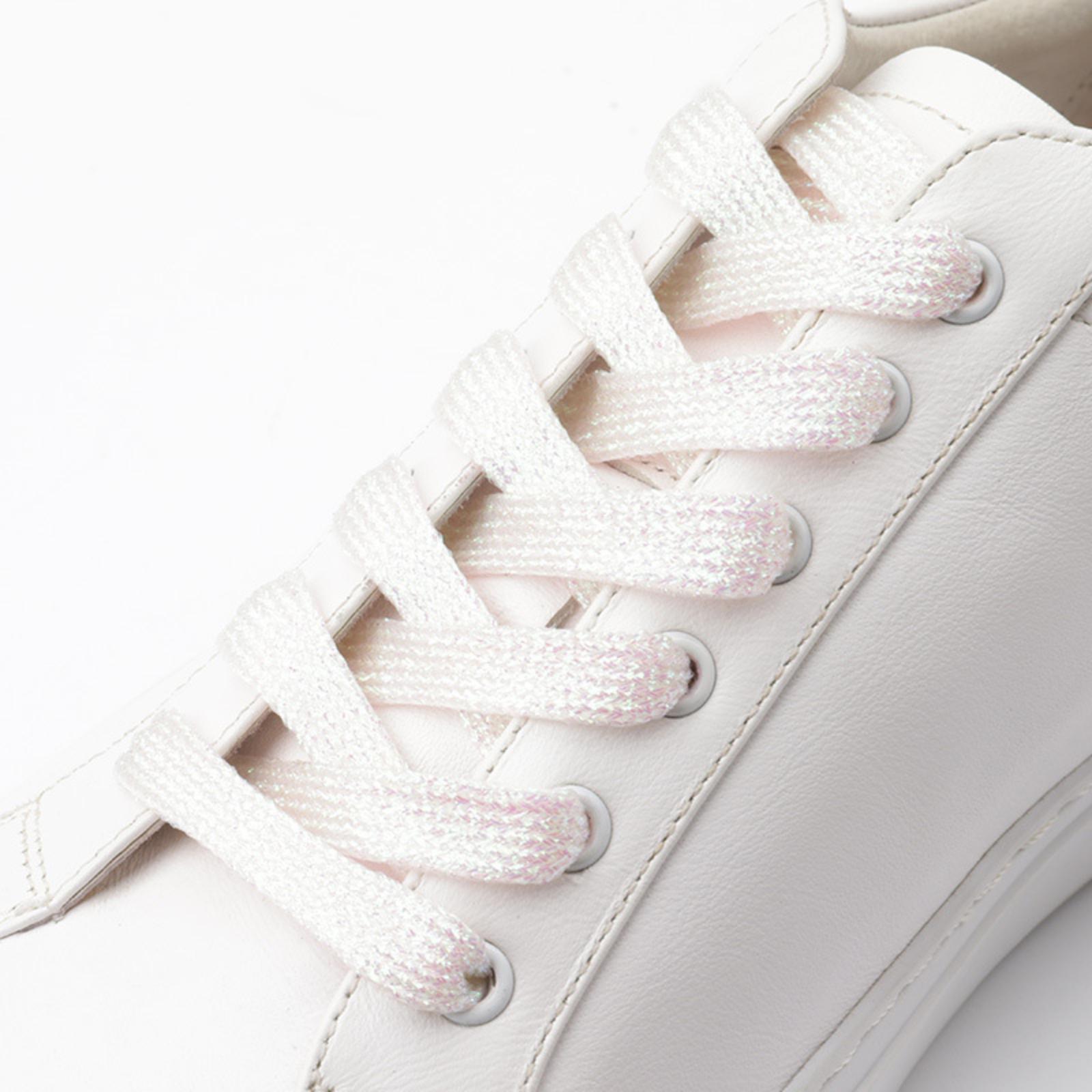 

Перламутровые Разноцветные Шнурки Плоские Двухслойные Шнурки One Size