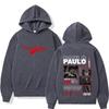 Singer Paulo Londra Album Tour Graphics Hoodie Men Women Aesthetic Trend Sweatshirts Winter Long Sleeves