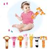 Sonaglio a mano a forma di animale dei cartoni animati Sonaglio morbido Giocattolo sonaglio Giostrine per bambini Giocattoli per bambini Carino Peluche Giocattoli per bambini 0-12 mesi