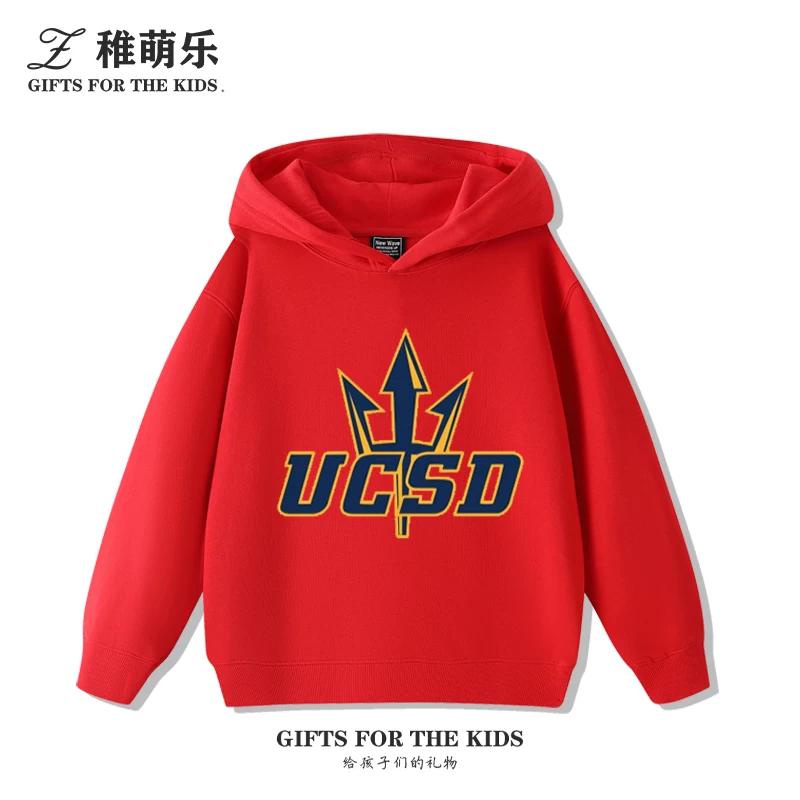 Fun UCSD (University of California, San Diego) Print Kids' Hoodie – Cute, Versatile Fall/Winter Pullover for Boys and Girls