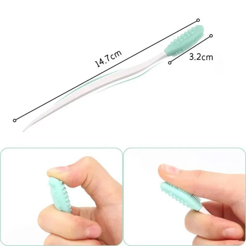 2-in-1 Silikon Nasen- & Mitesserbürste - Doppelseitiges Gesichtsreinigungs-Tool für Lippen, Gesicht & Make-up-Anwendung