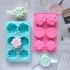 1Pc 6 Cavity Flowers Silicone Mold DIY Handmade Fondant Cake Baking Chocolate Sugar Cake Tool Resin Polymer Clay Making Mould