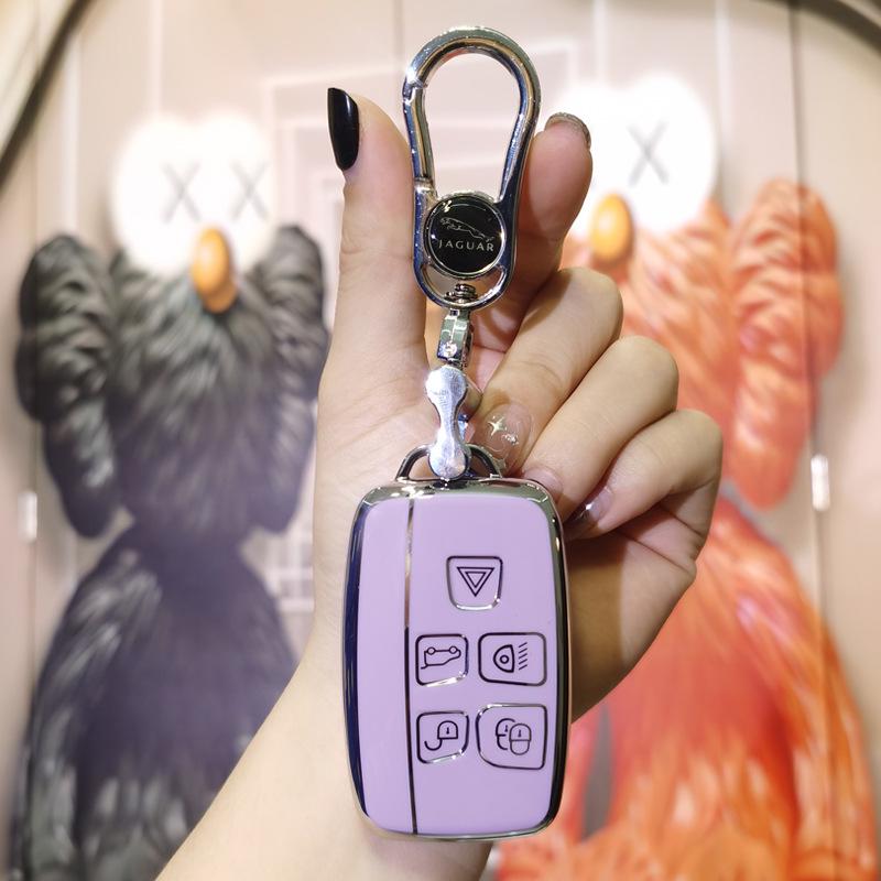 Jaguar Key Case for Men & Women: Fits XEL, XFL, F-Pace, XF, XE, XJ, F-Type.