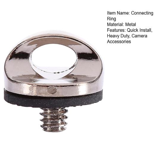 Yousheng Camera Neck Strap Screw Holder 1/4-inch Thread Quick Install Metal Camera Screw Quick-Release Neck Wrist Strap Connecting Adapter Ring