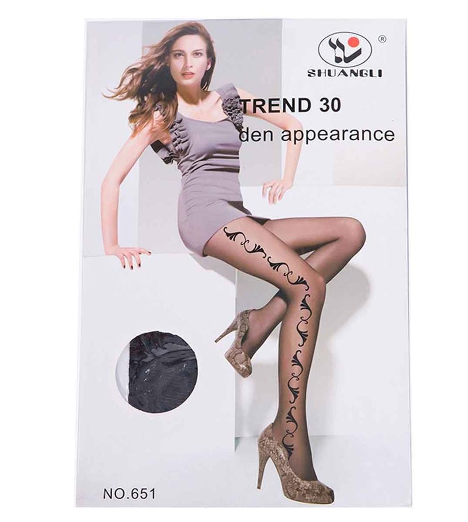 Punčochy se vzorem Palermo Punčocháče se vzorem 30 Denier Palermo č. 651 [OMOSIROKURABU]