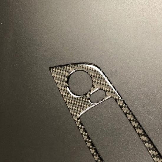 35.8cm For BMW 3 Series E90 05-12 LHD Carbon Fiber Door Window Button Trim Cover
