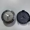 4PCS/Set Universal Mercedes Benz 75mm Black and Silver AMG Hubcap Center Cap Upgrade Wheel Hub Cover FA1