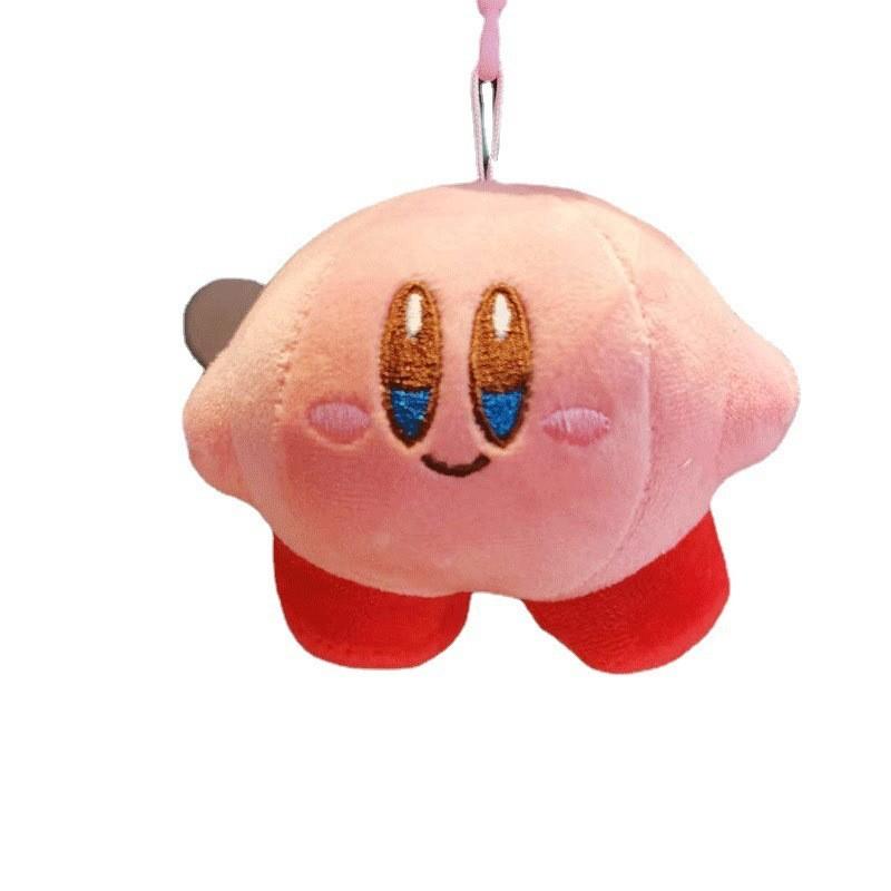 Adorable Kirby Smile Plush Keychain Cute Cartoon Animal Toy With Soft Pp Cotton