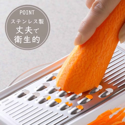 Shimomura Planning Slicer Thick Shredders [Made In Japan] Stainless Steel Blade Time Saving Shirishiri Kinpira Burdock For Making Side Dishes Yasa Cut
