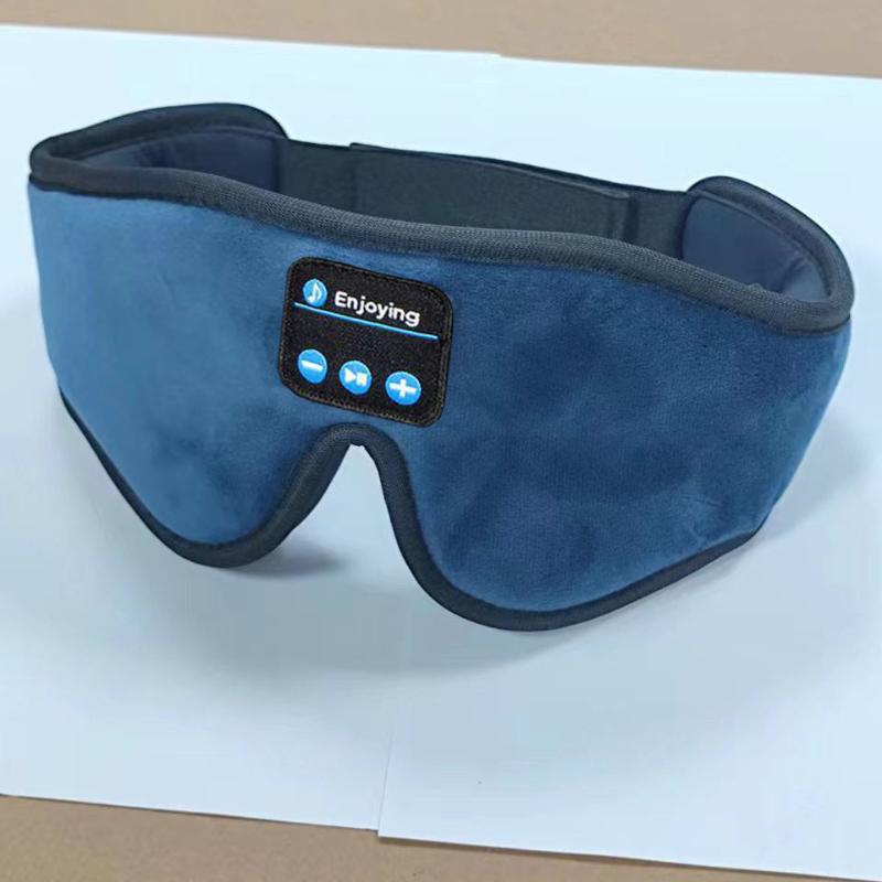 Smart Bluetooth Sleep Eye Mask Comfortable Built In White Noise Head Mounted Light Blocking Memory Cotton Music Eye Mask
