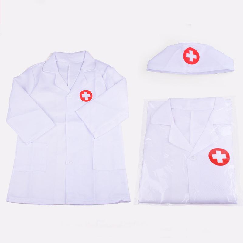 Children Simulated Doctor / Nurse Clothing Uniforms Pretend Play Kids Household Game Toys Cosplay Clothes for Boys Girls TMZ