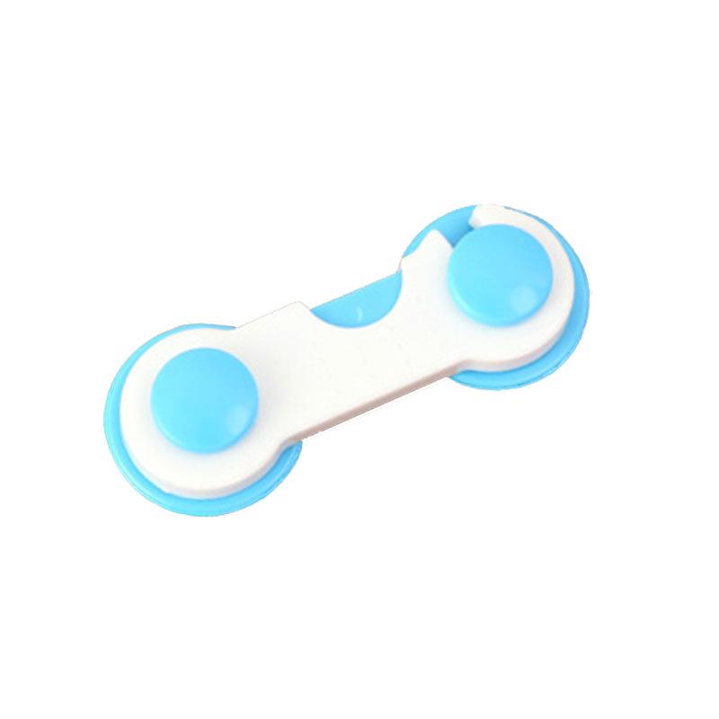 Children's anti-door lock Household wardrobe safety buckle Plastic fixed seal Drawer buckle No punching safety lock