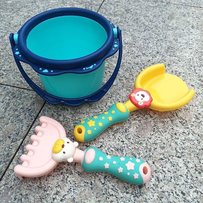 Children Beach Toy Suit Shovel Bucket Playing with Soil Baby Sand Digging Tool Sand Boys and Girls Sea Treasure Edge