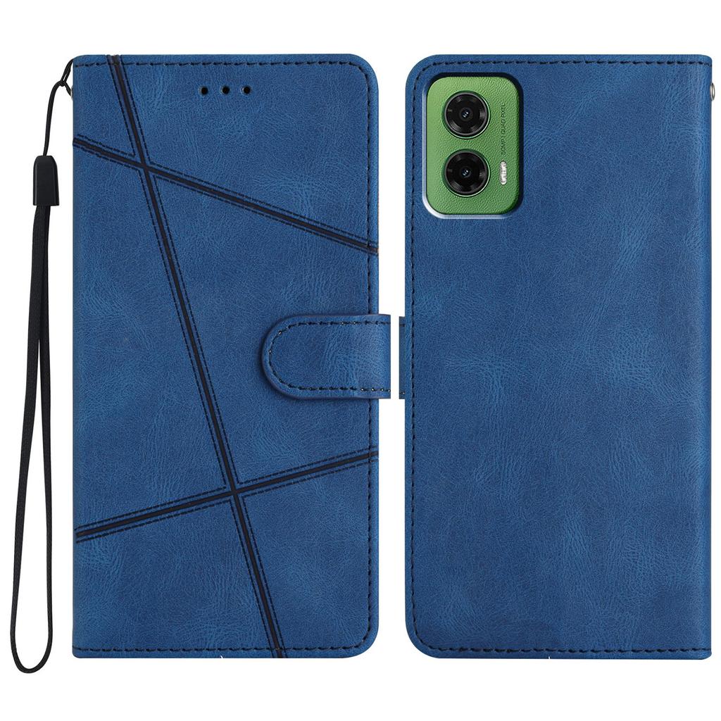 For Motorola Moto G35 5G Case Crazy Horse Texture PU Leather Wallet Stand Phone Cover