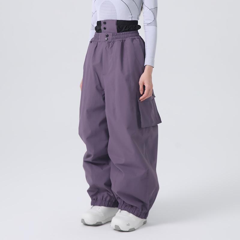 Pantaloni da Sci Larghi per Donna e Uomo Traspiranti Vestibilità Larga Pantaloni da Neve Impermeabili Pantaloni da Sci Snowboard Unisex Imbottiti Invernali Outdoor Pantaloni da Snowboard